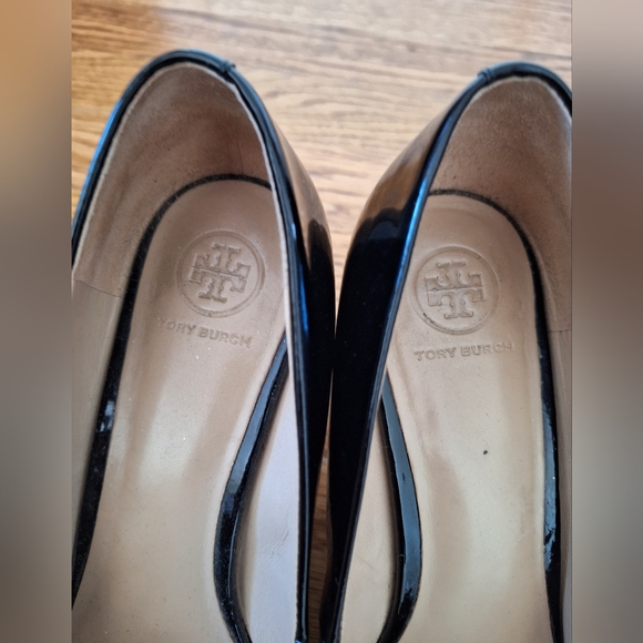 Tory Burch Black Raleigh 70mm Patent Pump 8.5 - Picture 8 of 9